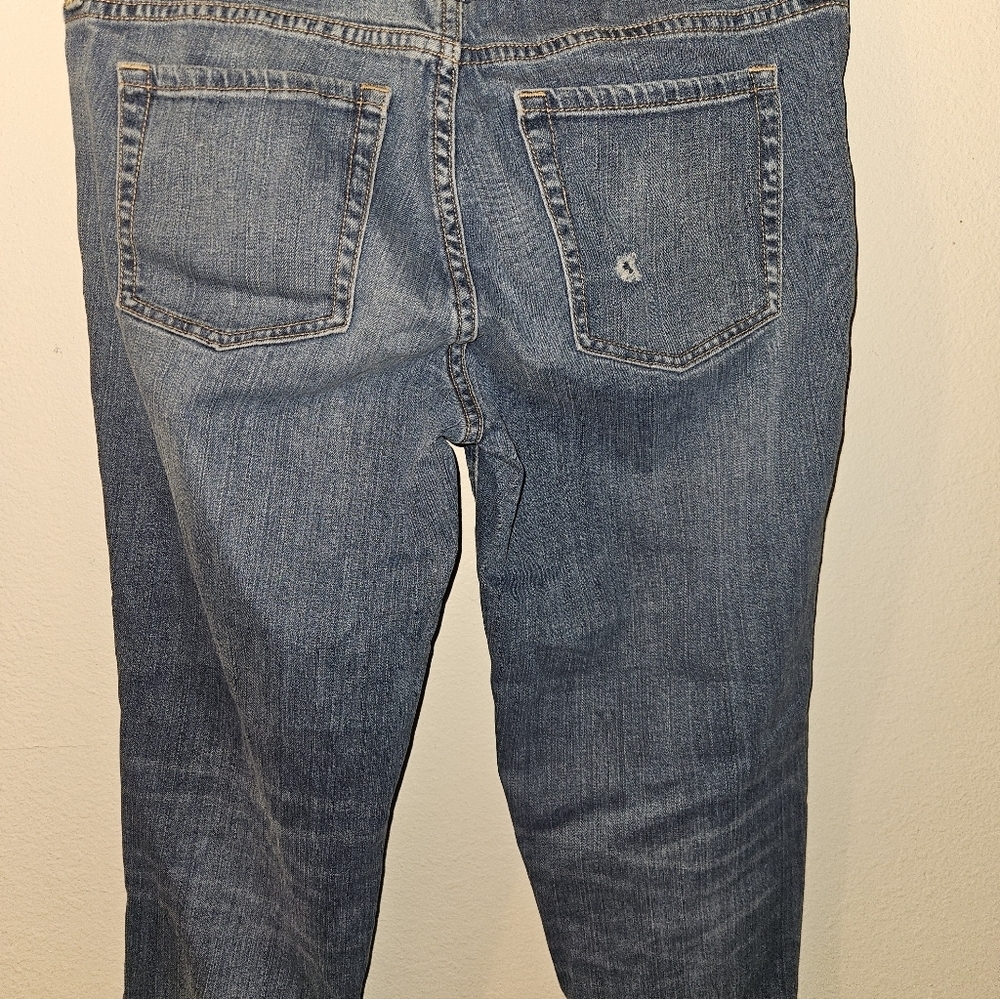 Gap Womans Premium Straight Crop Blue Jeans Size 8 - Picture 8 of 11